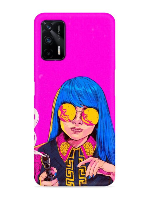 Aesthetic Anime Girl Snap Case for Realme X7 Max (5G) Zapvi