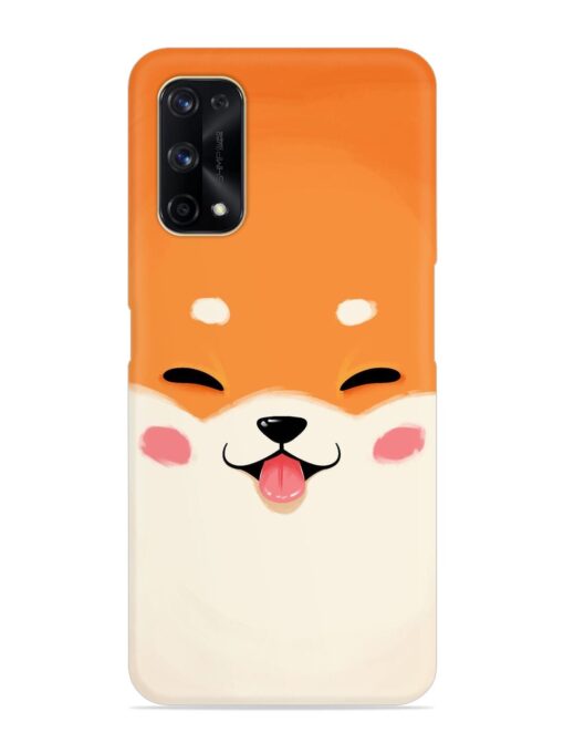 Cute Dog Face Vector Snap Case for Realme X7 Pro (5G) Zapvi