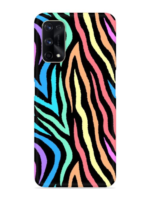 Colorful Abstract Zebra Snap Case for Realme X7 Pro (5G) Zapvi