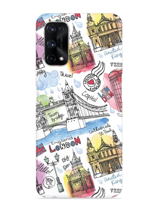 Vector London Landmark Snap Case for Realme X7 Pro (5G) Zapvi