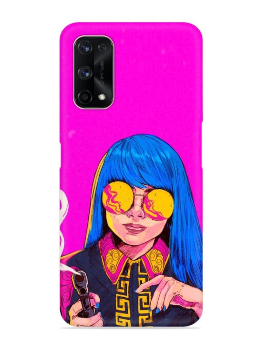 Aesthetic Anime Girl Snap Case for Realme X7 Pro (5G)