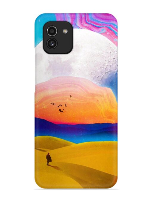 Sandy Desert Snap Case for Samsung Galaxy A03 Zapvi