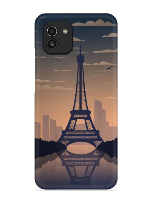 France Paris Eiffel Tower Gradient Snap Case for Samsung Galaxy A03 Zapvi