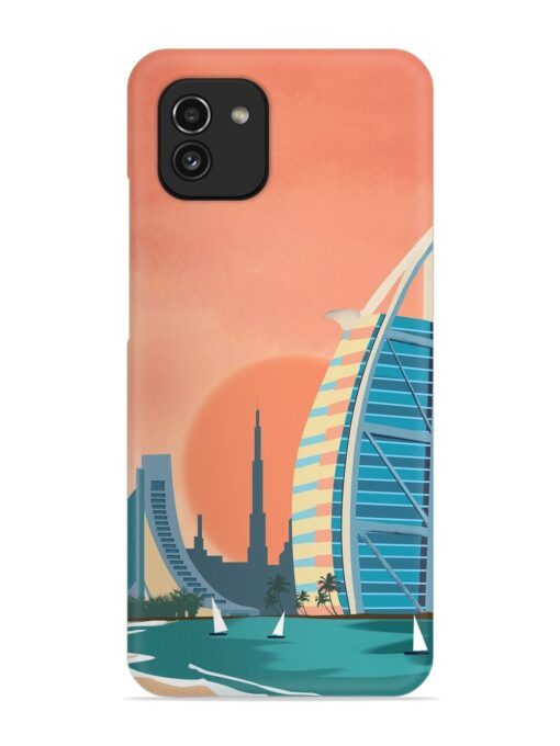 Dubai Architectural Scenery Snap Case for Samsung Galaxy A03 Zapvi