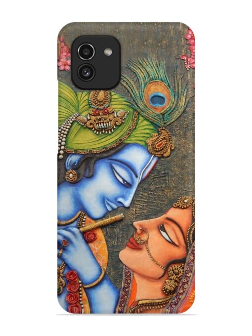 Lord Radha Krishna Flute Art Snap Case for Samsung Galaxy A03 Zapvi