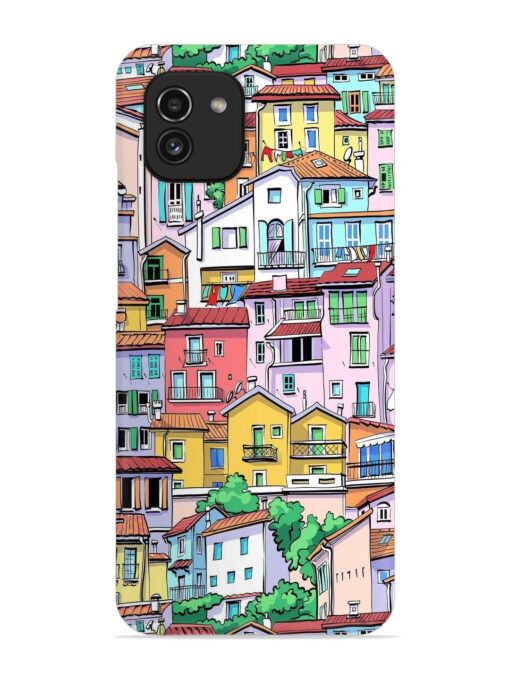 Europe Old Town Snap Case for Samsung Galaxy A03 Zapvi