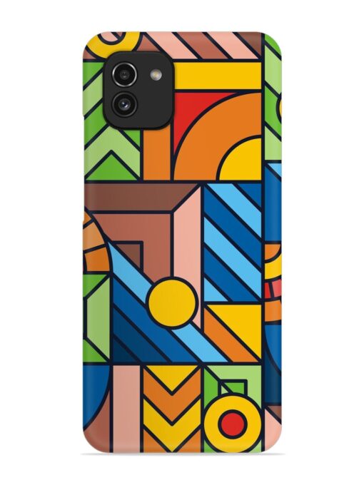 Colorful Geometric Snap Case for Samsung Galaxy A03