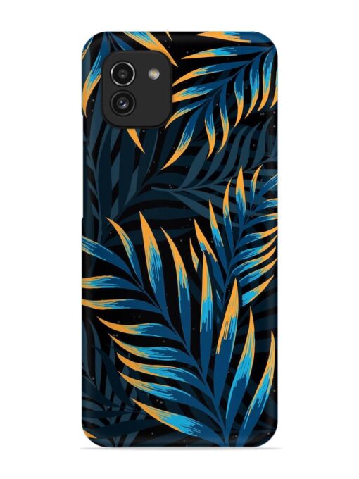 Abstract Leaf Art Snap Case for Samsung Galaxy A03 Zapvi