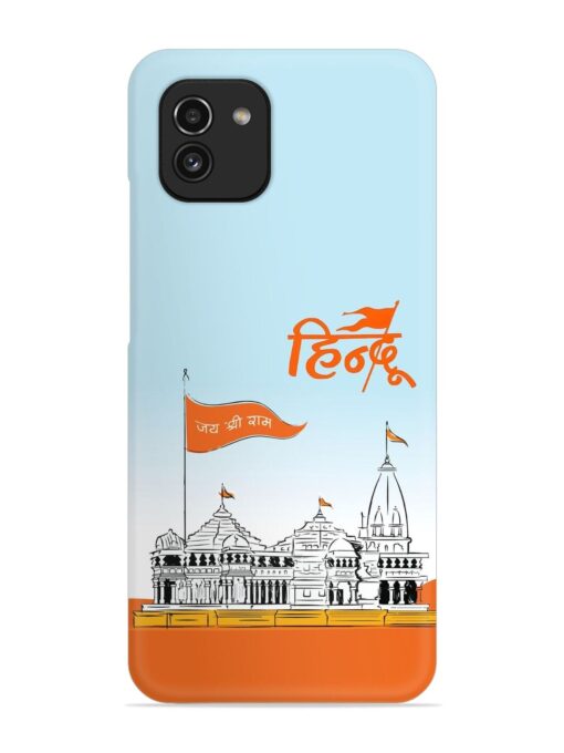 Ram Mandir Hindu Snap Case for Samsung Galaxy A03