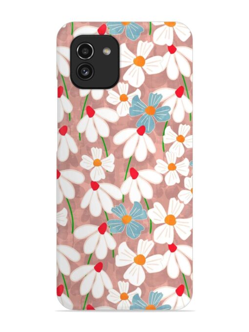 Abstract Petal Flowers Snap Case for Samsung Galaxy A03