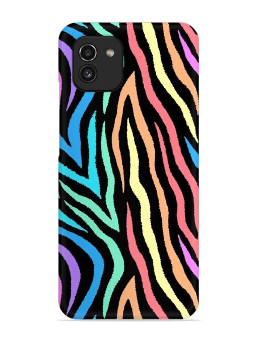 Colorful Abstract Zebra Snap Case for Samsung Galaxy A03