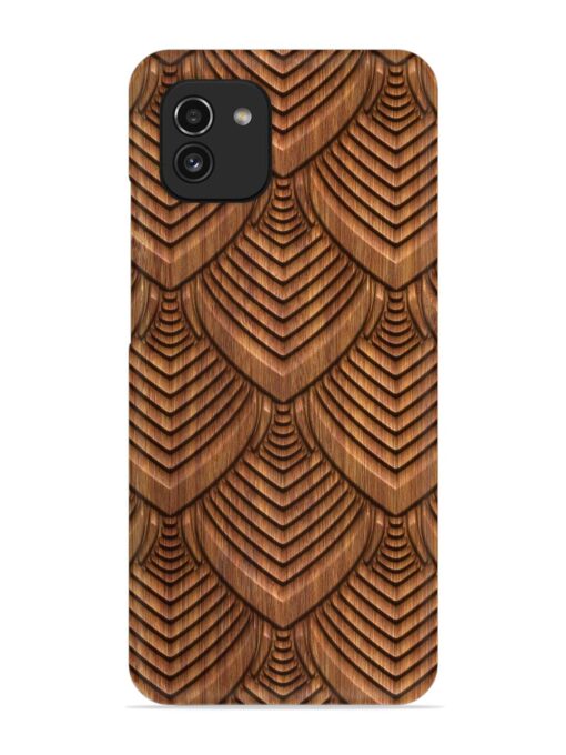 Carved Pattern On Snap Case for Samsung Galaxy A03