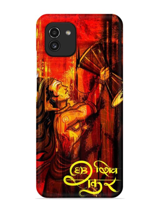 Illustration Lord Shiva Snap Case for Samsung Galaxy A03 Zapvi