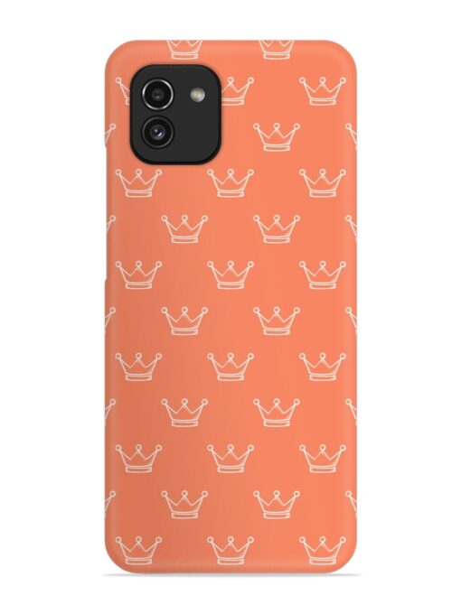 Hand Drawn Crown Snap Case for Samsung Galaxy A03