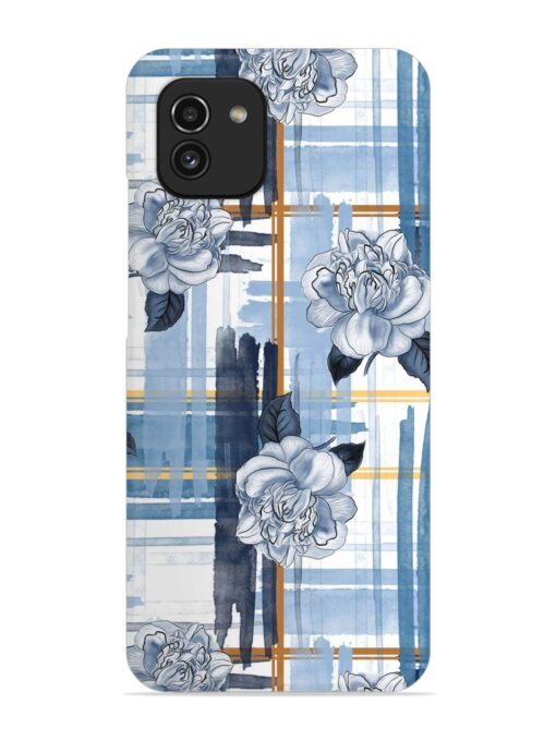 Watercolor Pattern Rose Snap Case for Samsung Galaxy A03 Zapvi