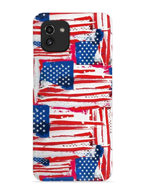 Usa Flag Seamless Snap Case for Samsung Galaxy A03 Zapvi