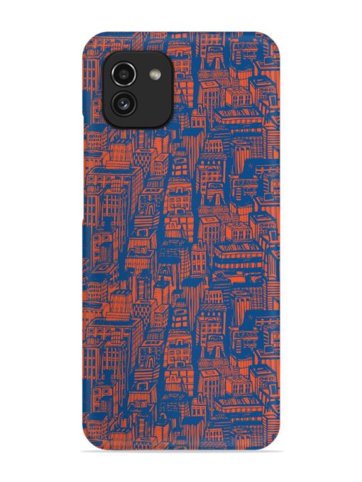 Hand Drawn Seamless Snap Case for Samsung Galaxy A03 Zapvi