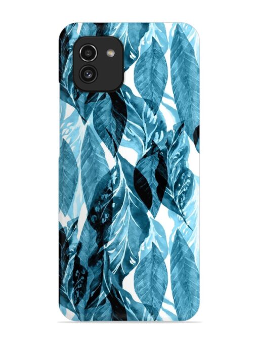 Leaves Pattern Jungle Snap Case for Samsung Galaxy A03