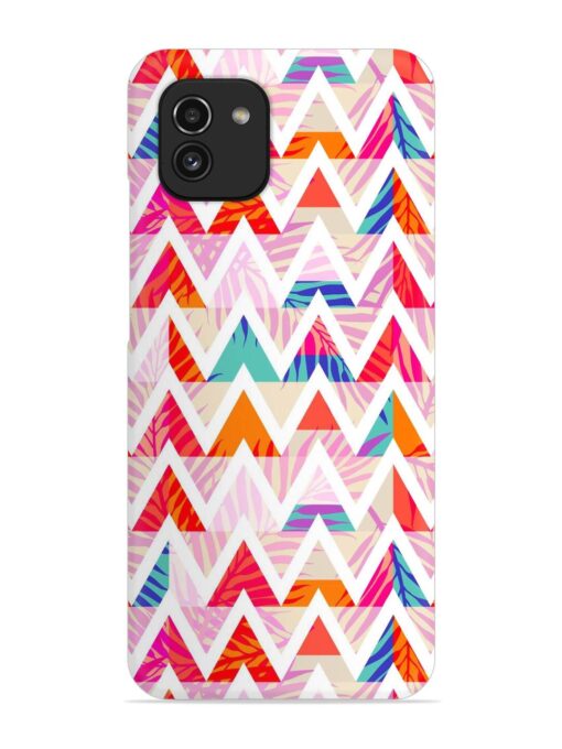 Abstract Triangle Background Snap Case for Samsung Galaxy A03