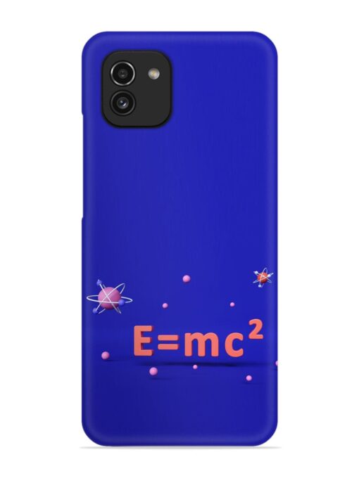 Formula Relativity Equation Snap Case for Samsung Galaxy A03 Zapvi