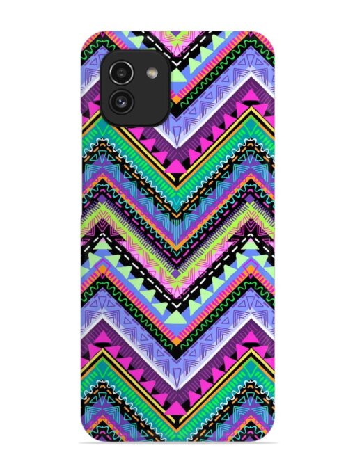 Tribal Aztec Print Snap Case for Samsung Galaxy A03