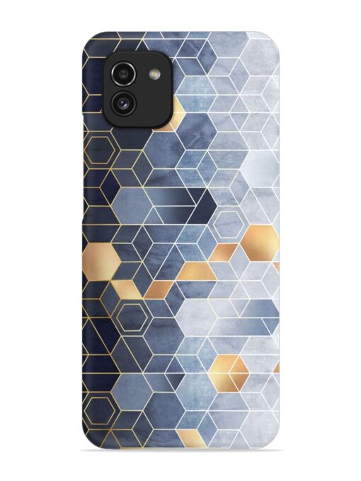 Geometric Abstraction Hexagons Snap Case for Samsung Galaxy A03 Zapvi