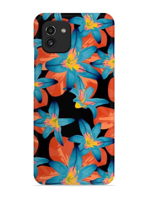 Philippine Flowers Seamless Snap Case for Samsung Galaxy A03 Zapvi