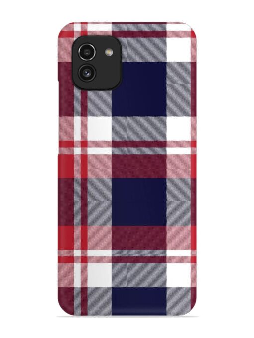 Classic Plaid Tartan Snap Case for Samsung Galaxy A03 Zapvi