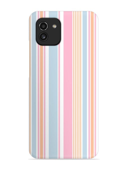 Stripe Seamless Pattern Snap Case for Samsung Galaxy A03 Zapvi