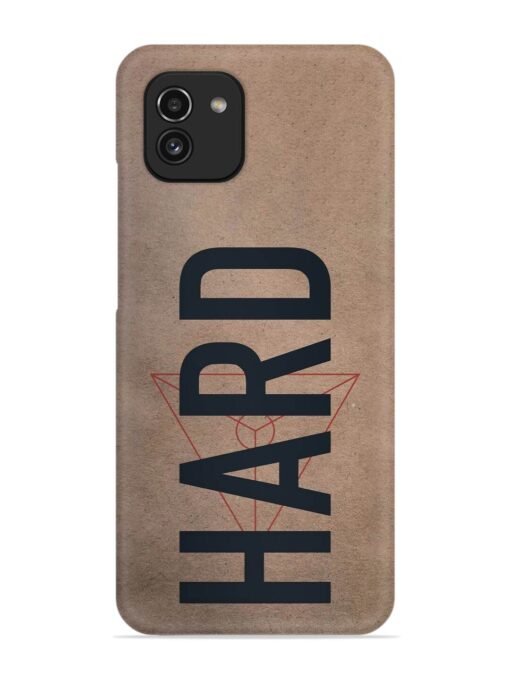 Hard Typo Snap Case for Samsung Galaxy A03