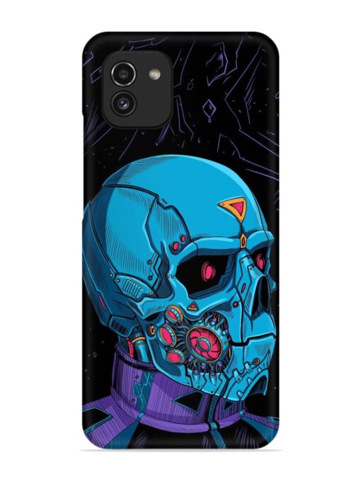 Skull Robo Vector Snap Case for Samsung Galaxy A03 Zapvi