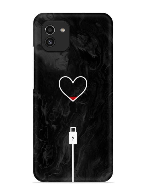 Heart Charging Vector Snap Case for Samsung Galaxy A03