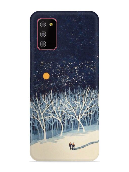 Full Moon Snowshoe Tour Snap Case for Samsung Galaxy A03S Zapvi