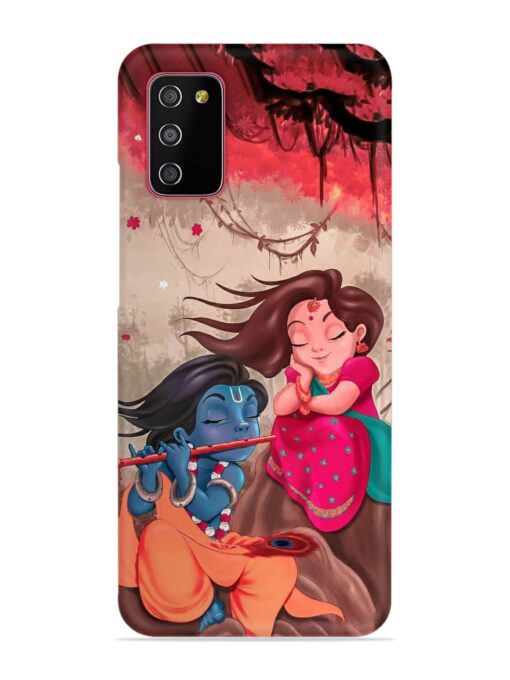 Radhe Krishna Water Art Snap Case for Samsung Galaxy A03S