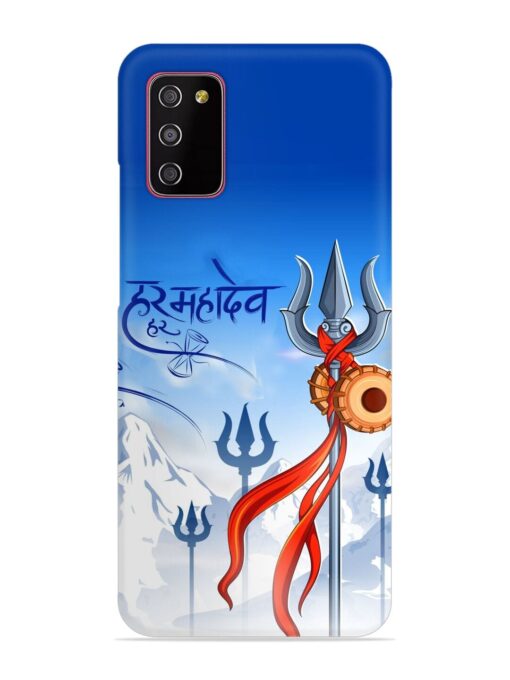 Har Har Mahadev Trishul Snap Case for Samsung Galaxy A03S