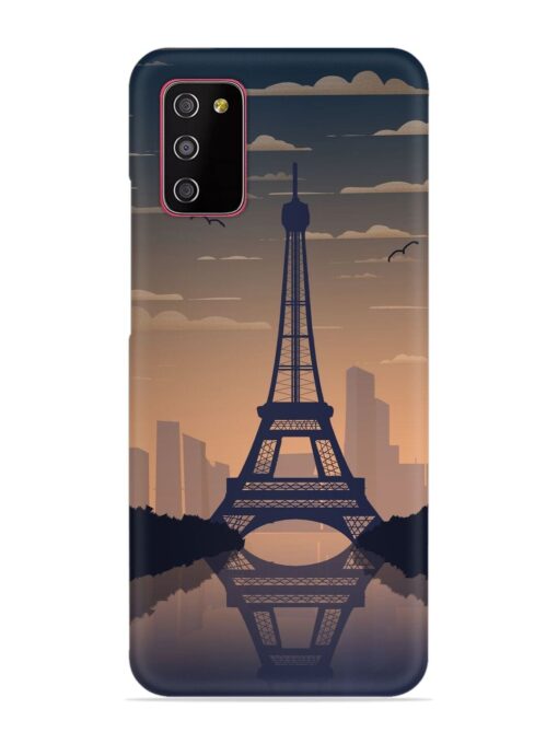 France Paris Eiffel Tower Gradient Snap Case for Samsung Galaxy A03S Zapvi