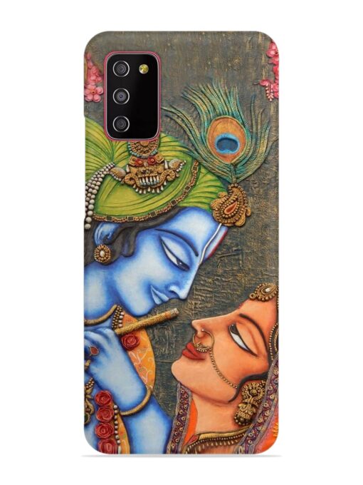 Lord Radha Krishna Flute Art Snap Case for Samsung Galaxy A03S