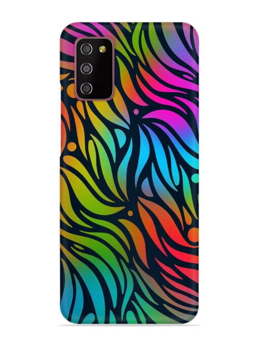 Abstract Leaf Design Snap Case for Samsung Galaxy A03S Zapvi