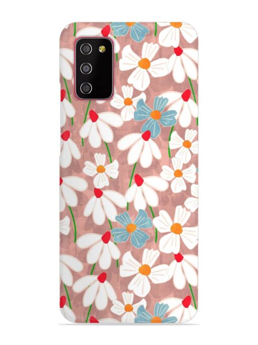 Abstract Petal Flowers Snap Case for Samsung Galaxy A03S