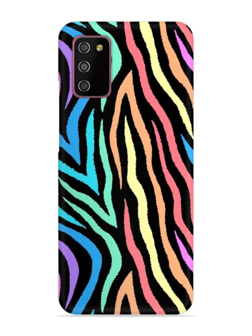 Colorful Abstract Zebra Snap Case for Samsung Galaxy A03S