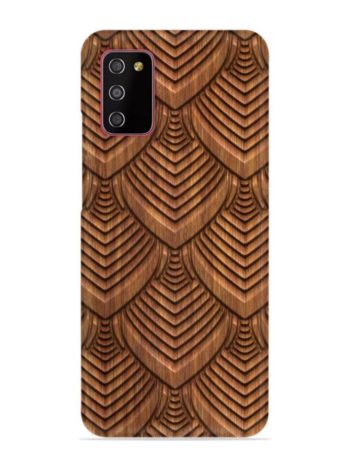 Carved Pattern On Snap Case for Samsung Galaxy A03S