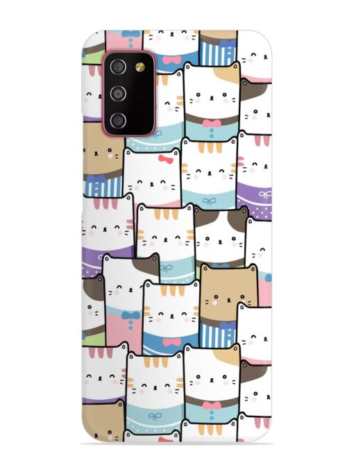 Cute Adorable Cat Snap Case for Samsung Galaxy A03S