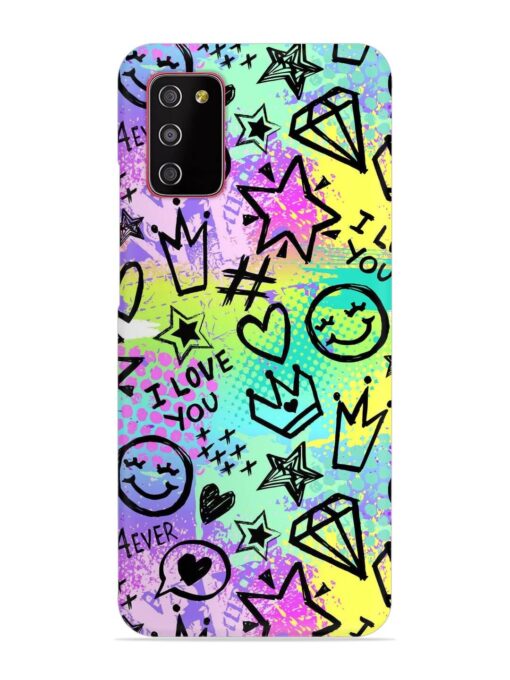 Bright Seamless Pattern Snap Case for Samsung Galaxy A03S