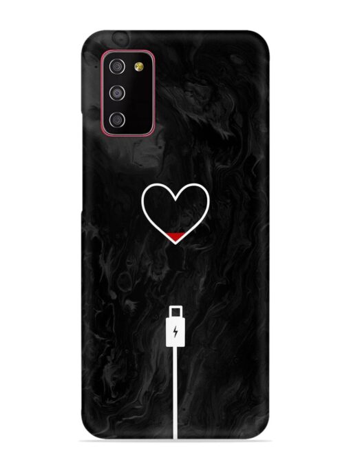 Heart Charging Vector Snap Case for Samsung Galaxy A03S