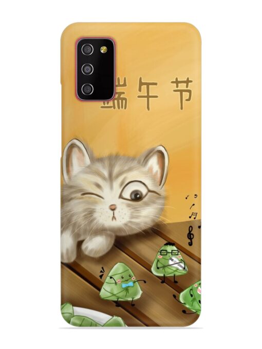 Cat Scorpion Dancing Snap Case for Samsung Galaxy A03S