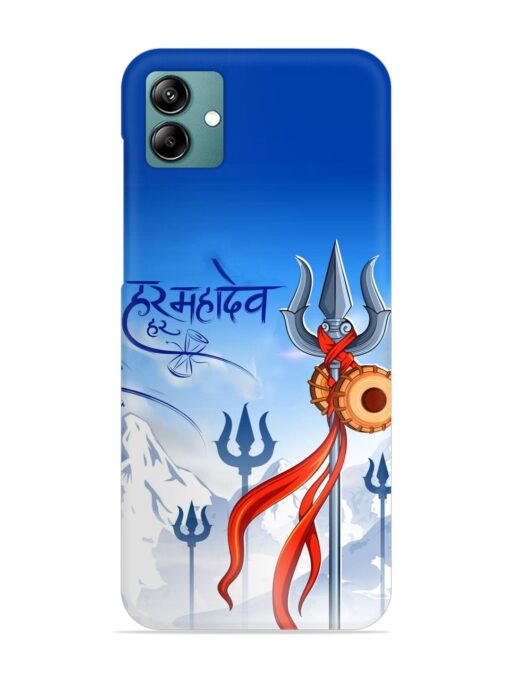 Har Har Mahadev Trishul Snap Case for Samsung Galaxy A04 Zapvi