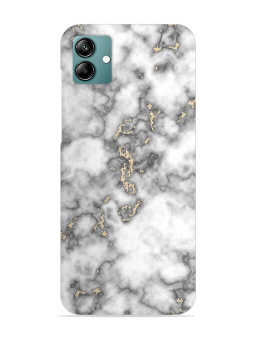 Gray And Gold Marble Snap Case for Samsung Galaxy A04 Zapvi