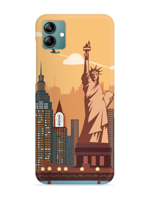 New York Statue Of Liberty Architectural Scenery Snap Case for Samsung Galaxy A04