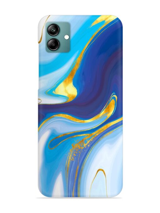 Watercolor Background With Golden Foil Snap Case for Samsung Galaxy A04 Zapvi