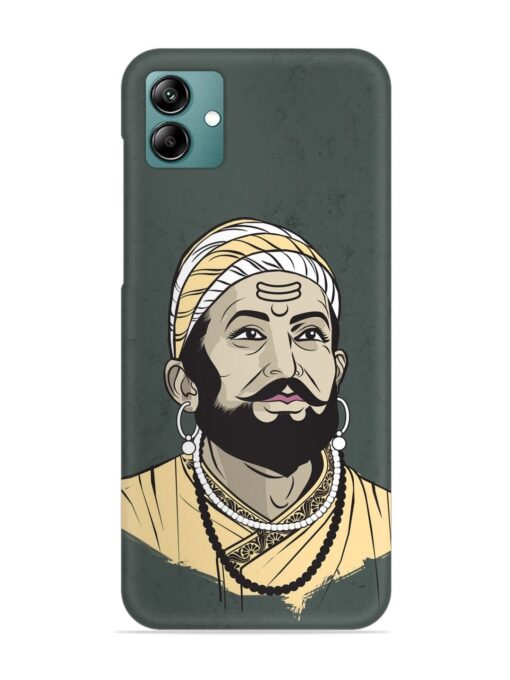 Shivaji Maharaj Vector Art Snap Case for Samsung Galaxy A04 Zapvi